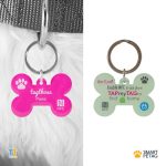 Smart Pet Tag “Pink” Bone Series