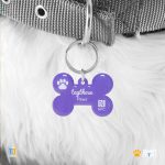 Smart Pet Tag “Purple” Bone Series