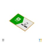 Printed Rectangle NFC Stickers GREEN