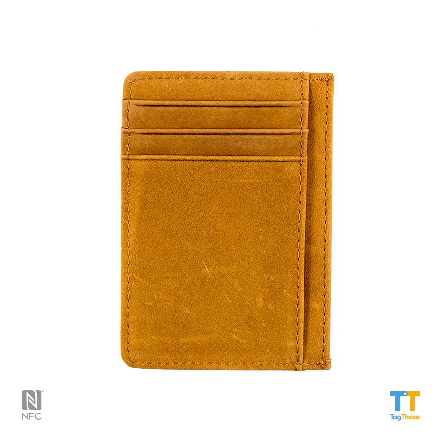 RFID Blocking Leather Wallet "Brown"