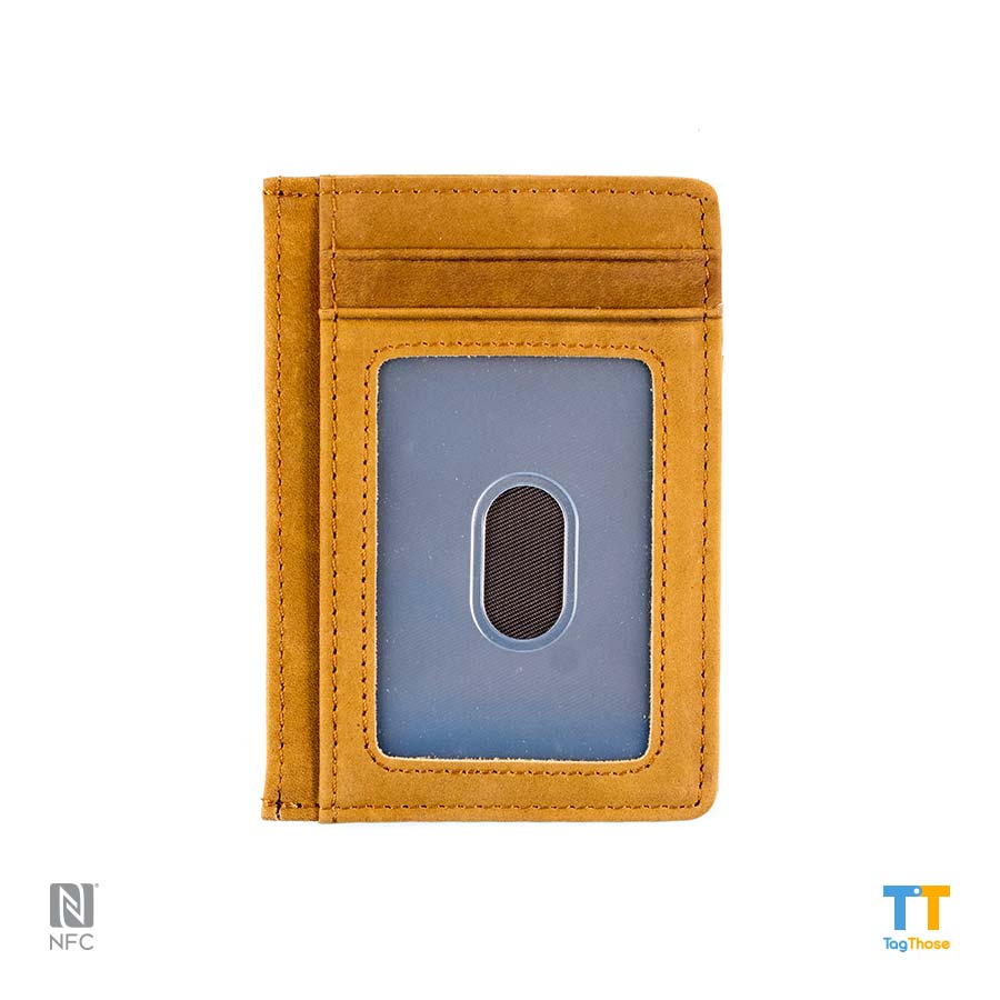RFID Blocking Leather Wallet "Brown"