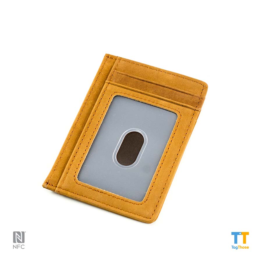 RFID Blocking Leather Wallet "Brown"