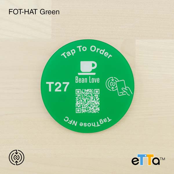 TagThose eTTa NFC Food Table Ordering Tags