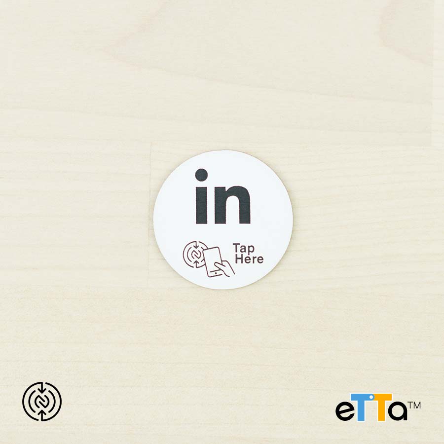 TagThose® eTTa™ poinTTag™ Social Media NFC Tag LinkedIn NFC Tag