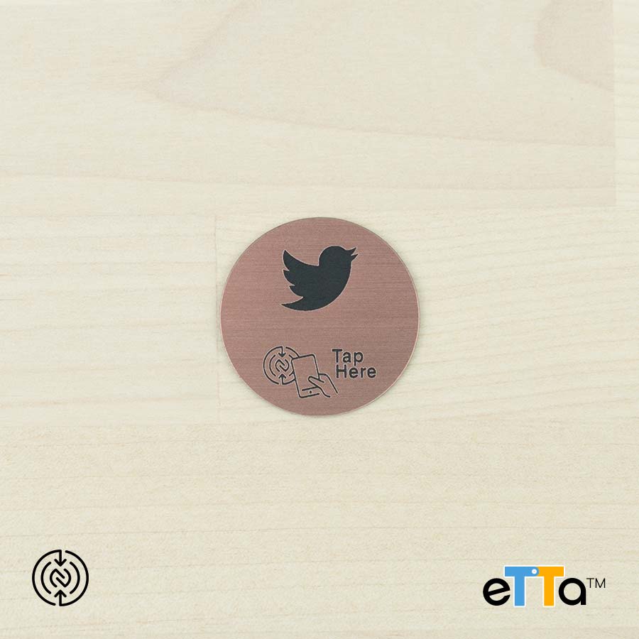 TagThose® eTTa™ poinTTag™ Social Media NFC Tag Twitter NFC Tag