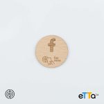 Wood Facebook NFC Tag