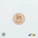 Wood LinkedIn NFC Tag