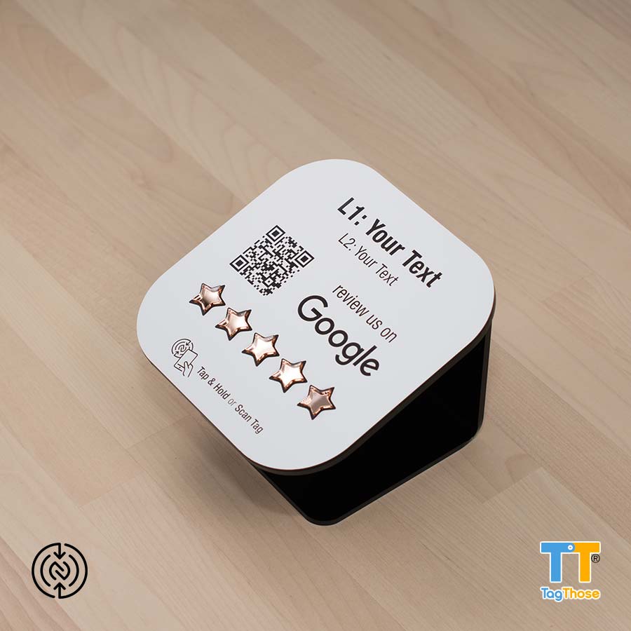 Custom Review NFC Stand