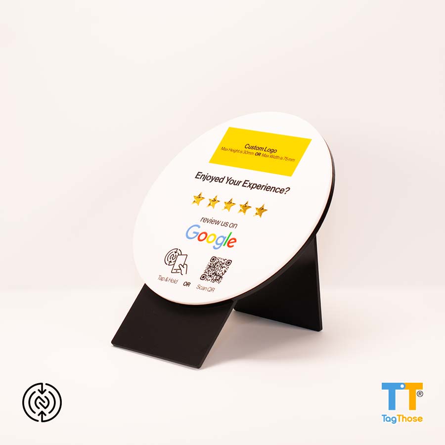 TagThose® NFC prinTTag™ Stand NFC Custom Review Stand