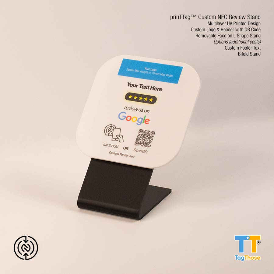 Custom NFC Review Stand